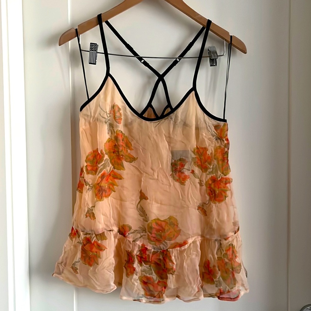 TOPSHOP racer back blouse